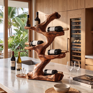 Rustic Wine Holder For Furniture Display Shelf Ideas