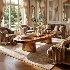 Handcrafted Live Edge Low Table For Living Room Furniture Decor