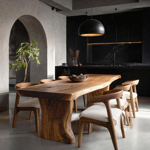 Wabi Sabi Handcrafted Dining Table For Dining Room