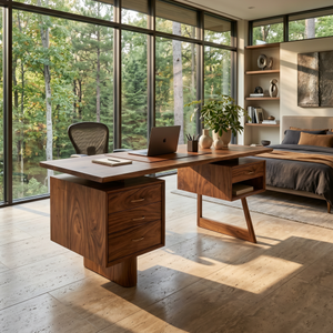 Minimalist Executive Desk Home Workspace