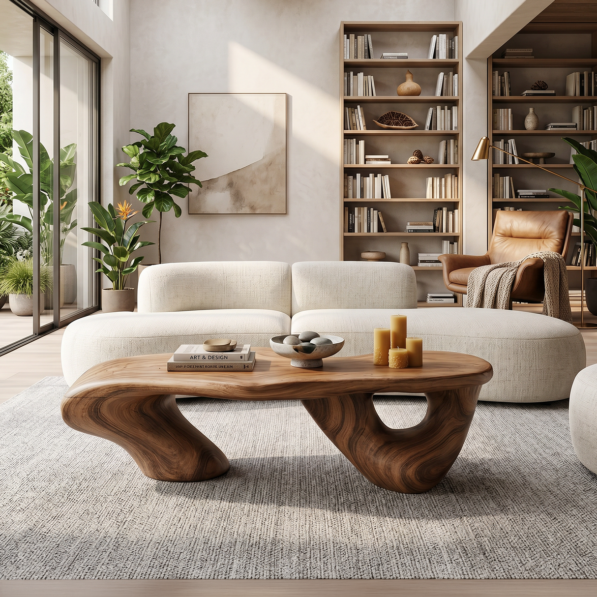 Handcrafted Low Table For Functional Room Setup