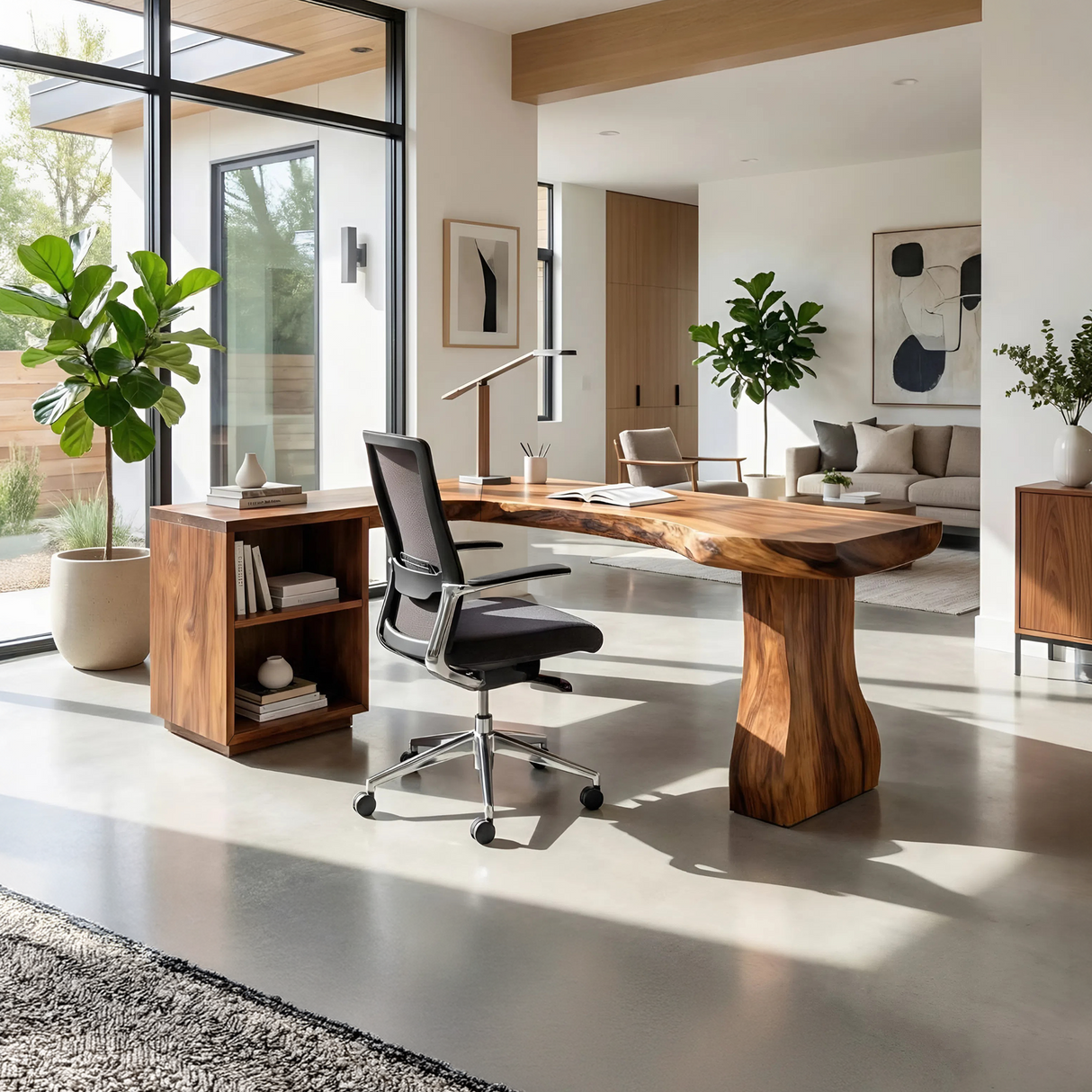 Minimalist Corner Desk For Calm Small Space Living