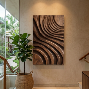 Modern Layered Flow Wall Art For Living Room