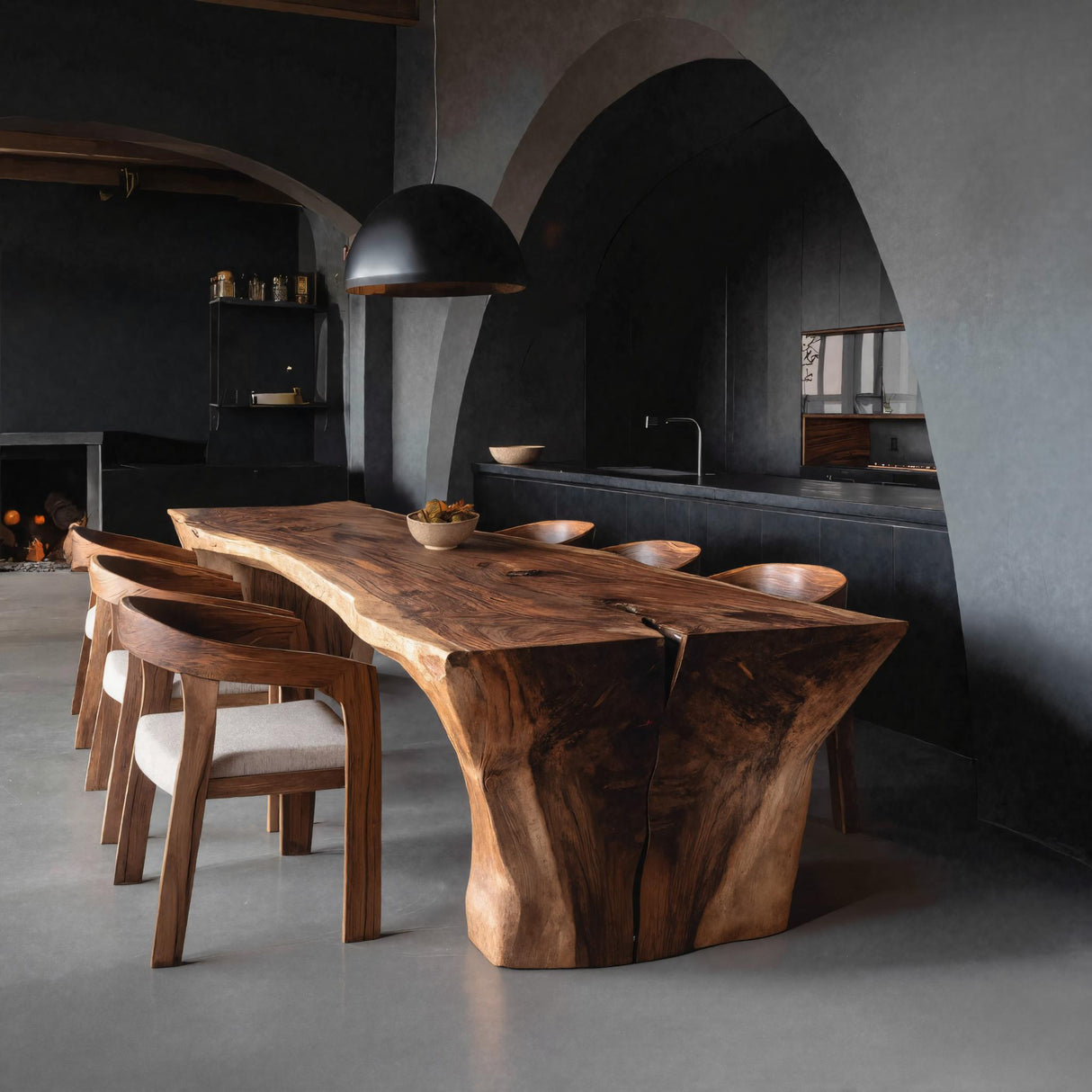 Wabi Sabi Handcrafted Dining Table For Dining Room