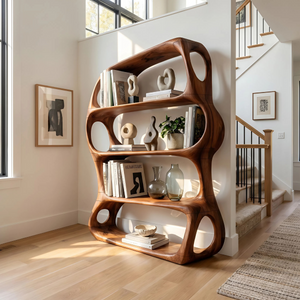 Scandinavian Decorative Bookcase Storage Organizer For Living Room