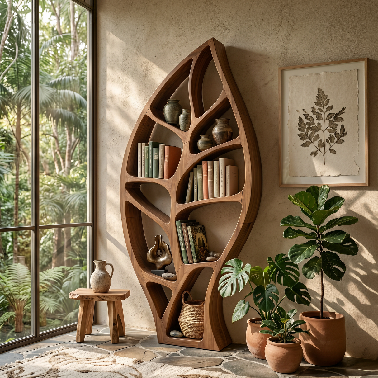 Minimalist Open Bookcase For Modern Home Office