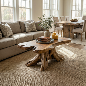 Rustic Root Coffee Table For Living Room