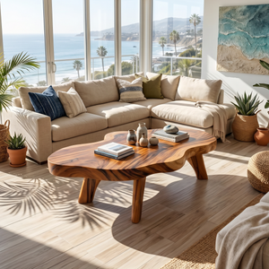 Farmhouse Solid Wood Coffee Table For Living Room Furniture