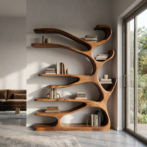 Rustic Wood Bookshelf For Home Furniture
