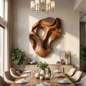 Contemporary Abstract Figure Wall Art Panel For Living Room