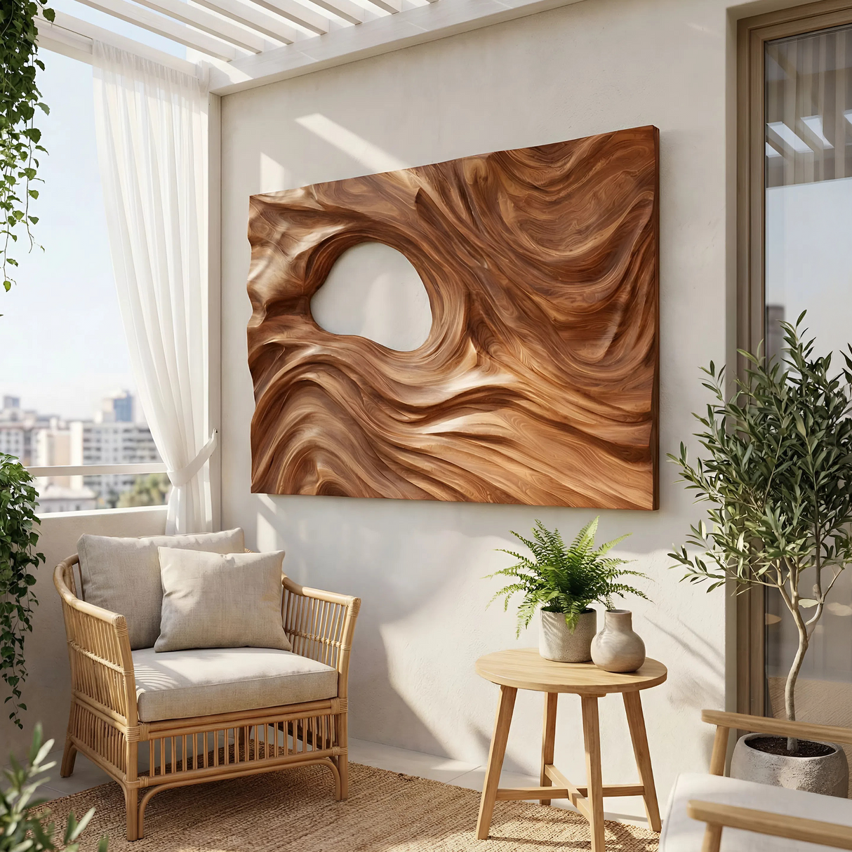 Minimalist Abstract Silhouette Wall Art Panel For Bedroom