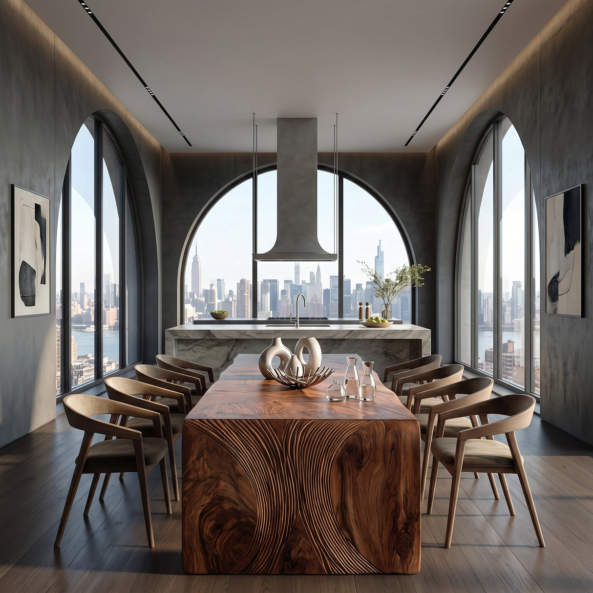 Luxury Carved Dining Table For Modern Dining Room