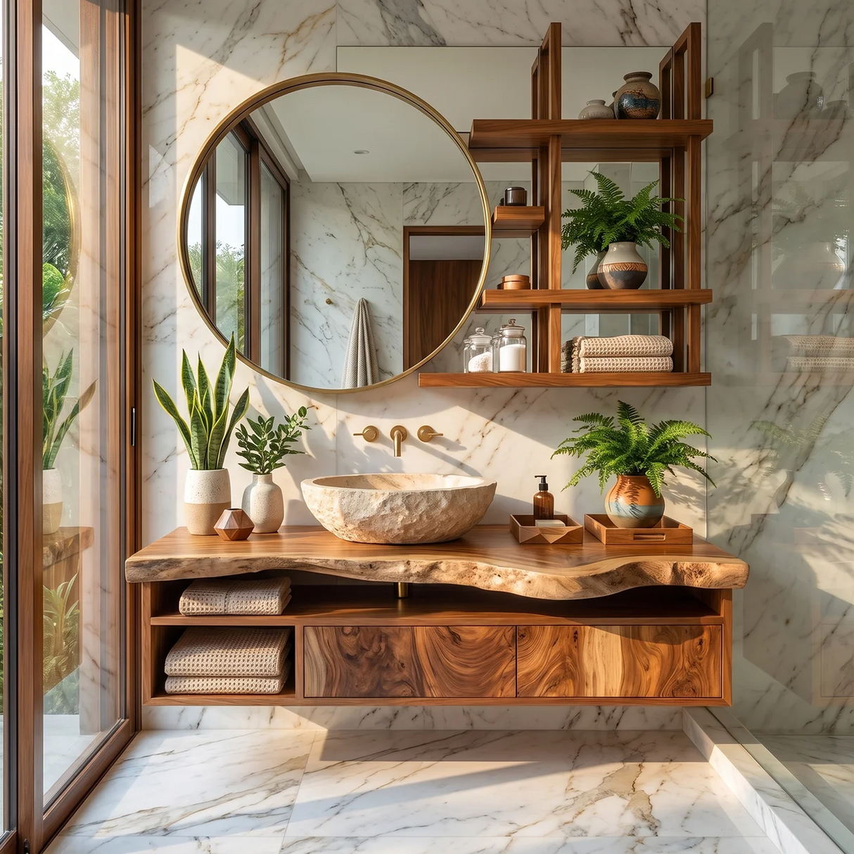 Handcrafted Floating Vanity For Elegant Bathroom