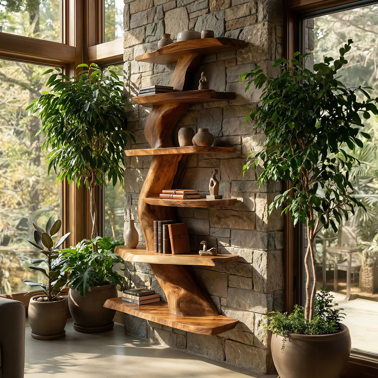 Contemporary Wall Shelf For Dining Room Storage Decor
