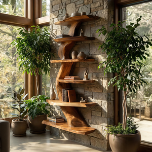 Contemporary Wall Shelf For Dining Room Storage Decor