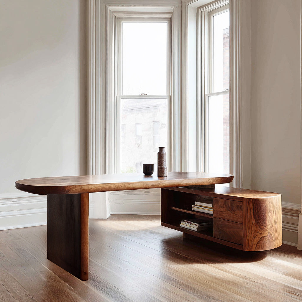 Modern L-Shaped Desk For Contemporary Home Office