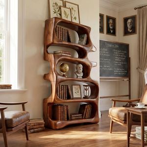 Modern Artistic Bookcase Storage Organizer For Study Room