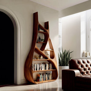 Minimalist Sculptural Bookshelf For Living Room Furniture