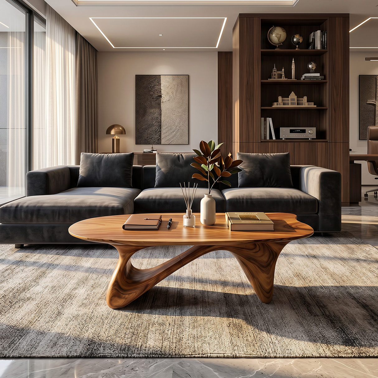 Farmhouse Low Table For Warm Living Room