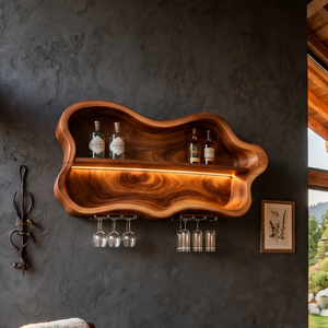 Modern Glass Holder Wine Holder For Open Dining Area
