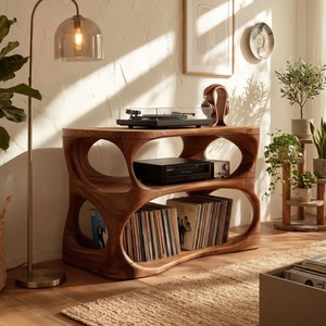 Modern Vinyl Display Stand For Entertainment Interior Space