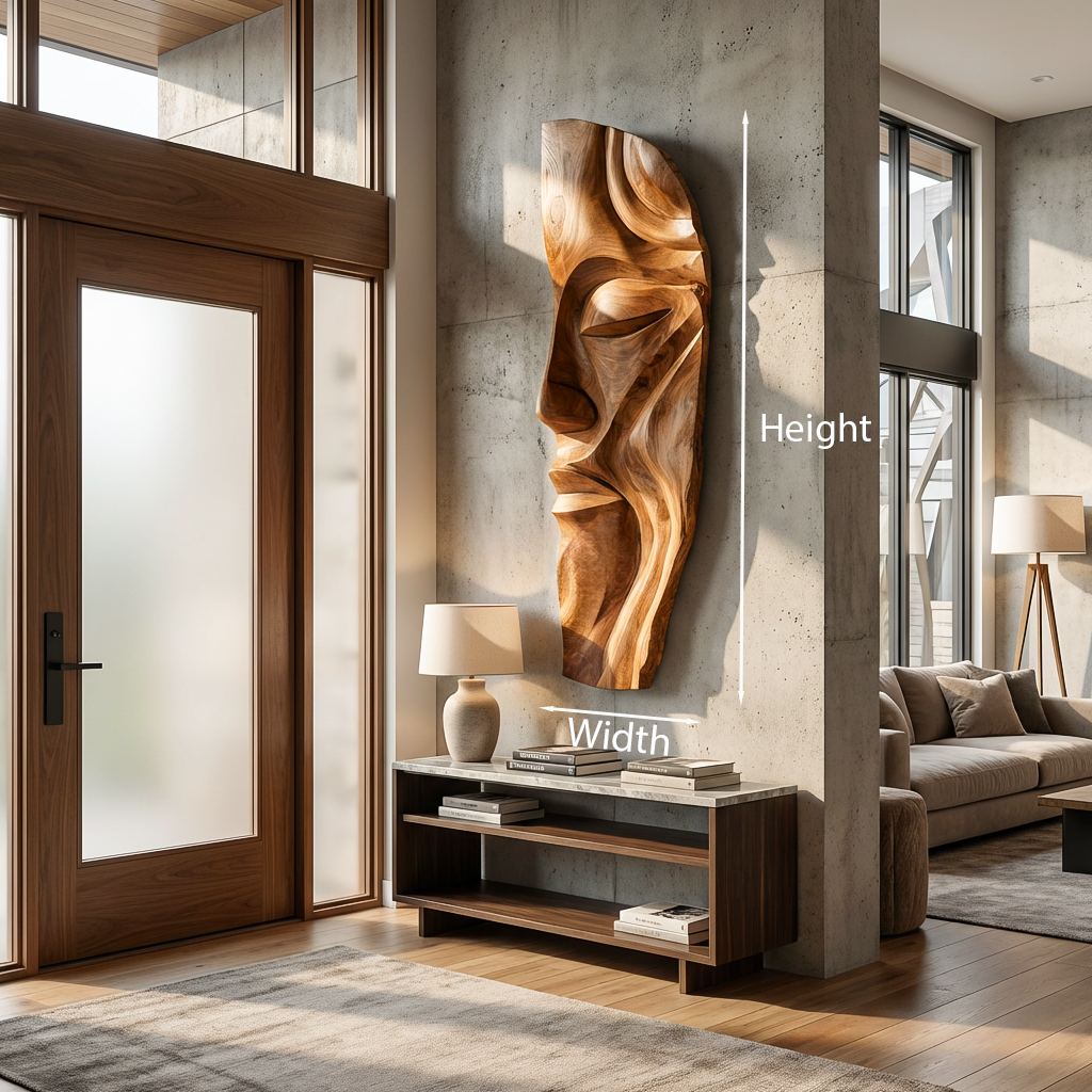 Modern Abstract Face Wood Wall Art For Interior Design