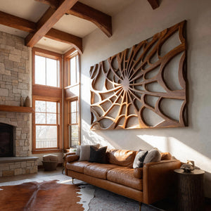 Luxury Radial Wood Wall Art For Living Room
