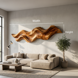 Organic Curved Wood Wall Art For Contemporary Home Decor