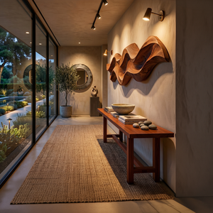 Organic Curved Wood Wall Art For Contemporary Home Decor