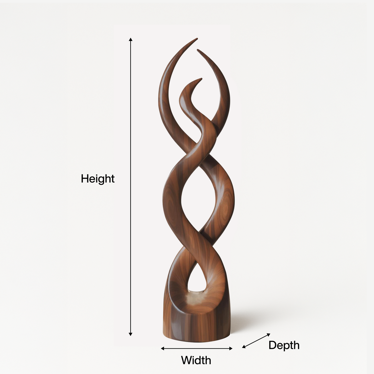 Modern Abstract Wooden Sculpture For Home Decor