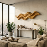 Organic Curved Wood Wall Art For Contemporary Home Decor
