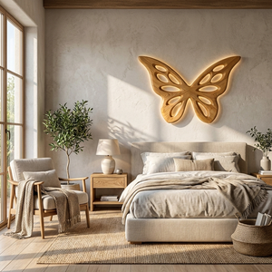 Artistic Butterfly Wooden Wall Art For Bedroom Or Lounge Decor