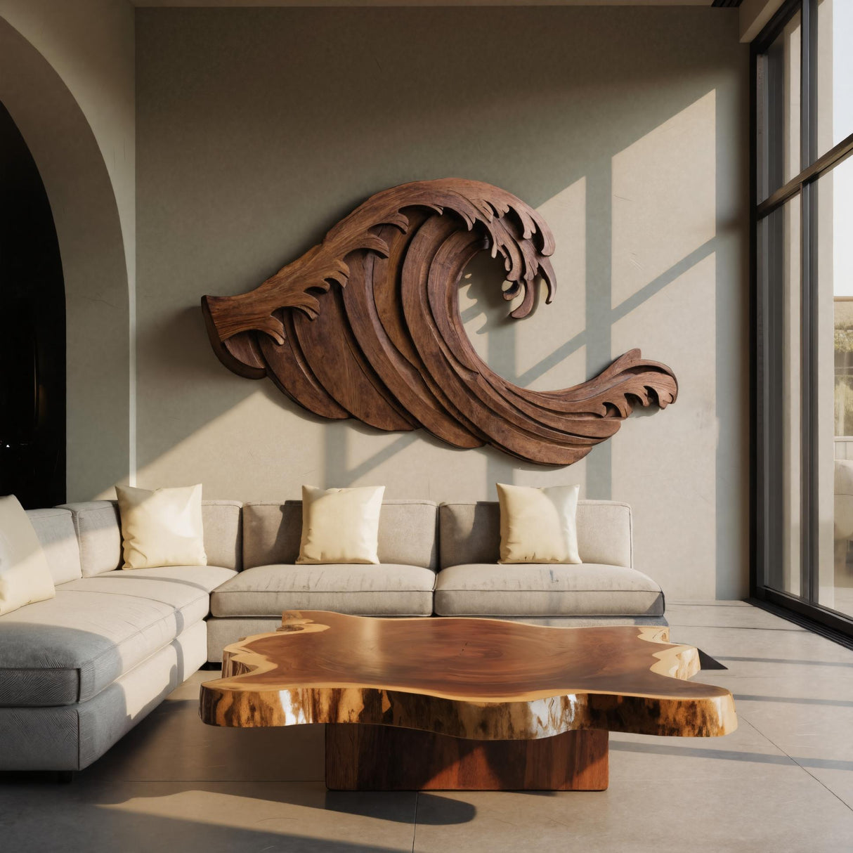 Organic Wave Wall Art Coastal Inspired Art For Living