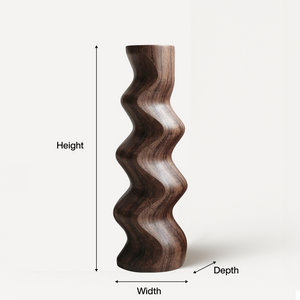 Mid Century Abstract Wood Sculpture For Home Decor