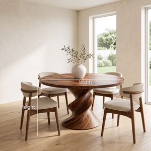 Modern Round Dining Table For Open Concept Dining Room