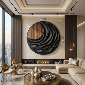 Modern Sculptural Wall Art For Mountain Retreat Interior