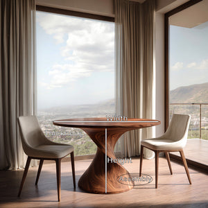 Organic Twisted Sculptural Dining Table For Breakfast Nook