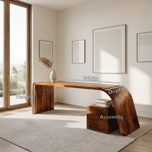 Minimal Wooden Office Desk For Home Office