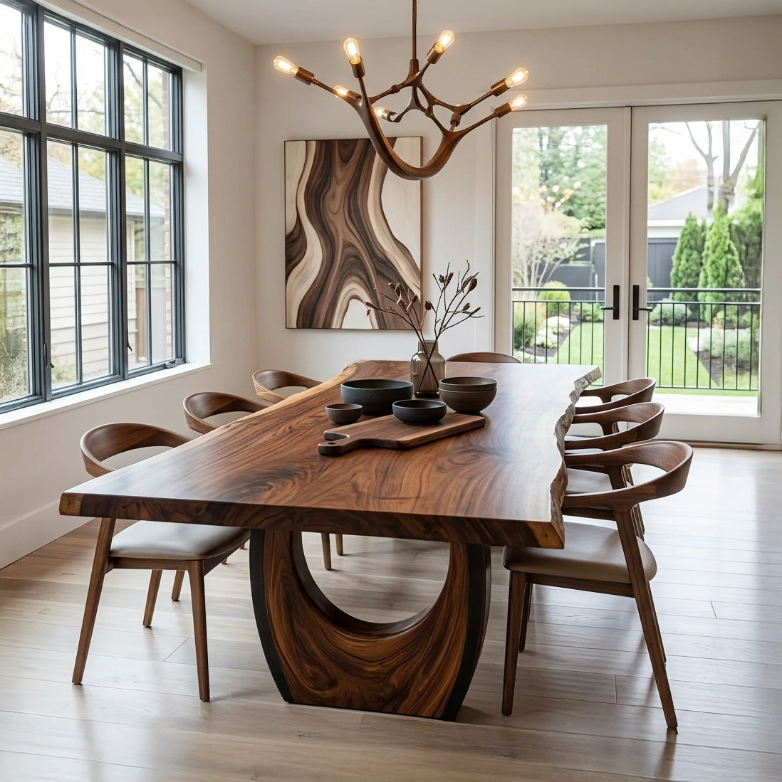 Handcrafted Live Edge Dining Table For Dining Room Decor