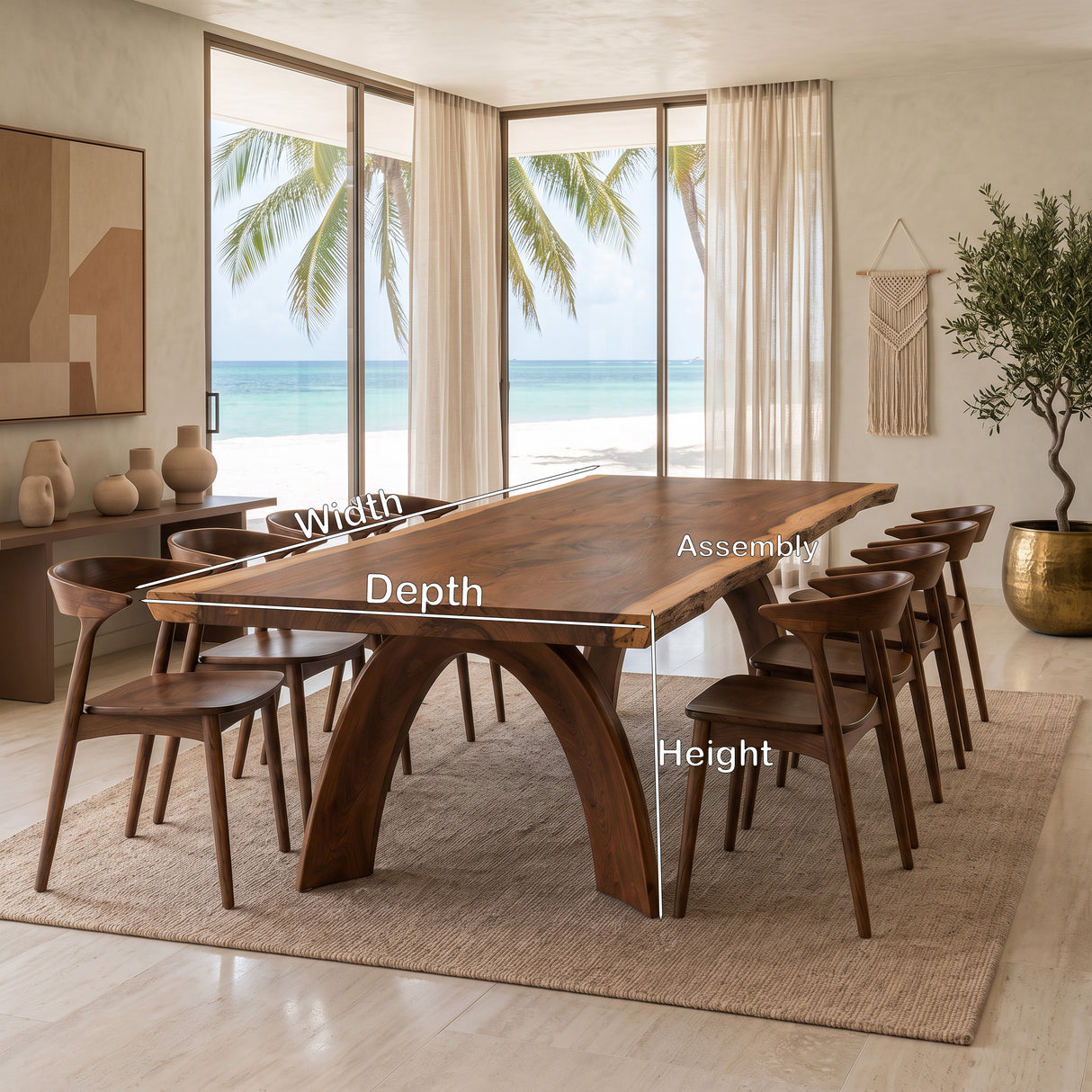 Modern Sculptural Dining Furniture For Home Dining Area