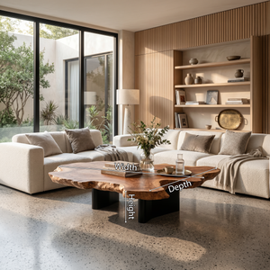 Mid Century Coffee Table For Natural Wood Interior