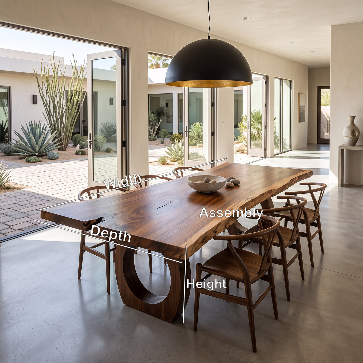 Modern Sculptural Dining Table For Dining Room Interior