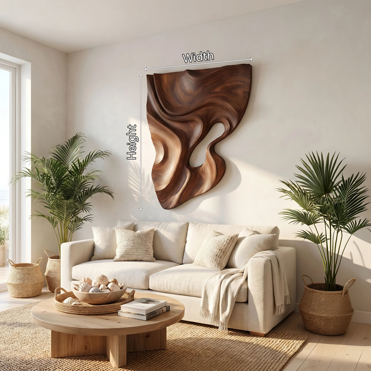 Modern Fluid Wall Art Panel For Living Room Interior