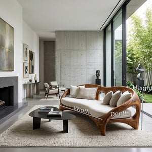 Organic Curved Sofa For Living Room Furniture