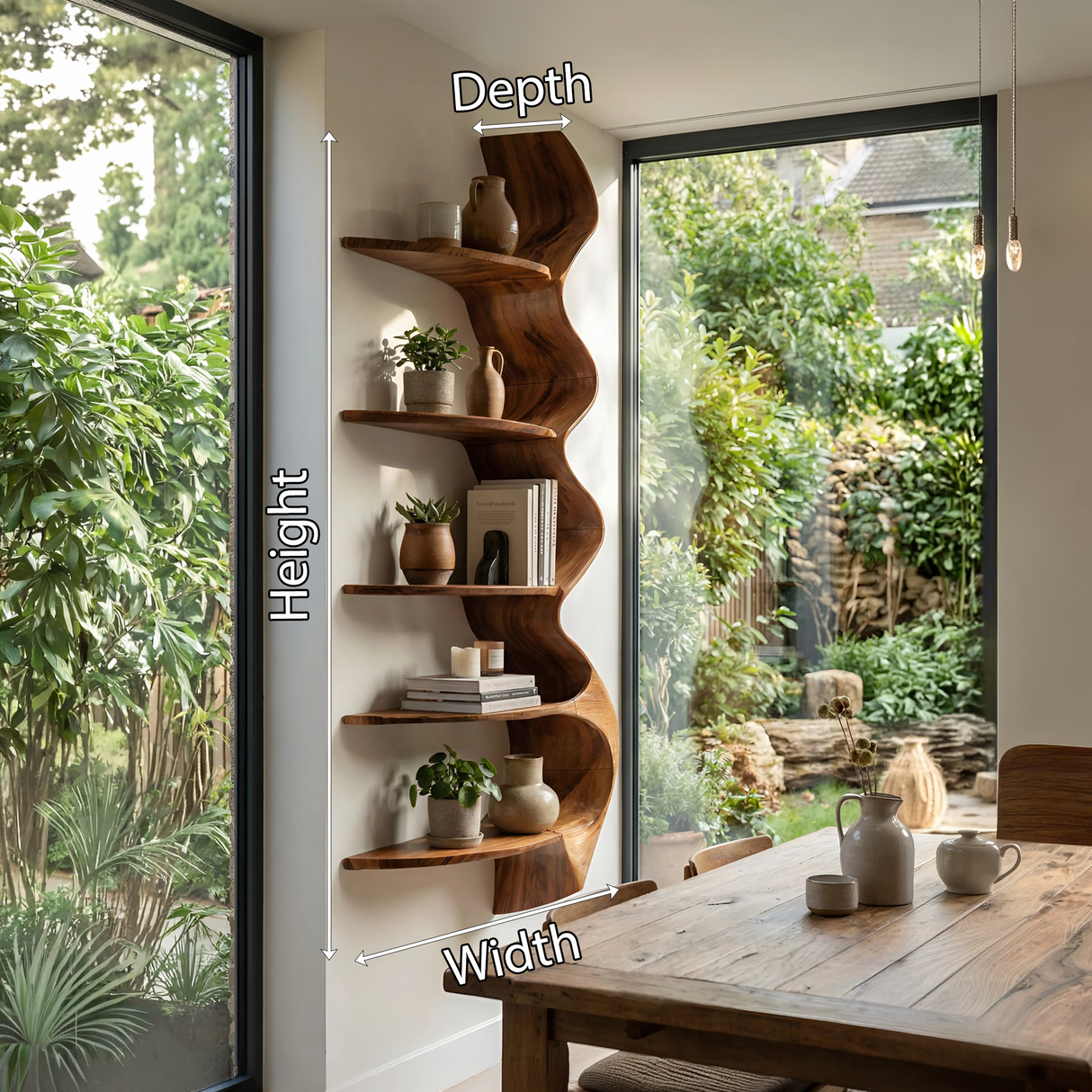 Contemporary Shelving Unit For Living Room Decor