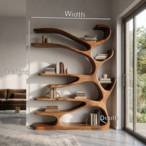 Rustic Wood Bookshelf For Home Furniture
