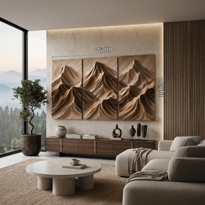 Modern Mountain Relief Wall Art For Lounge Interior