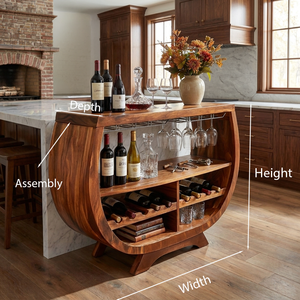 Contemporary Wine Cabinet With Wine Rack For Dining Area