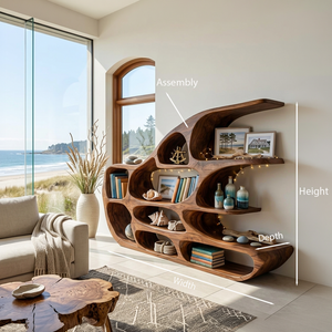 Modern Sculptural Shelf For Holiday Decoration
