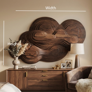Organic Cloud Wall Sculpture With Layered Design For Bedroom